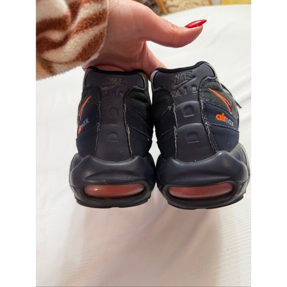 Nike Air Max 95 Obsidian Total Orange “Chicago Bears” Shoes Size 11.5 11 1/2 - Picture 7 of 11